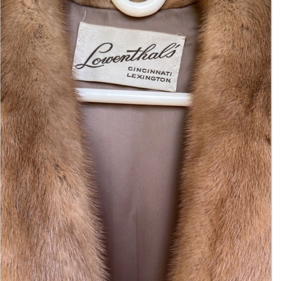 1960s Lowenthal’s Ranch Mink Coat, Car Coat Length - Picture 3 of 4